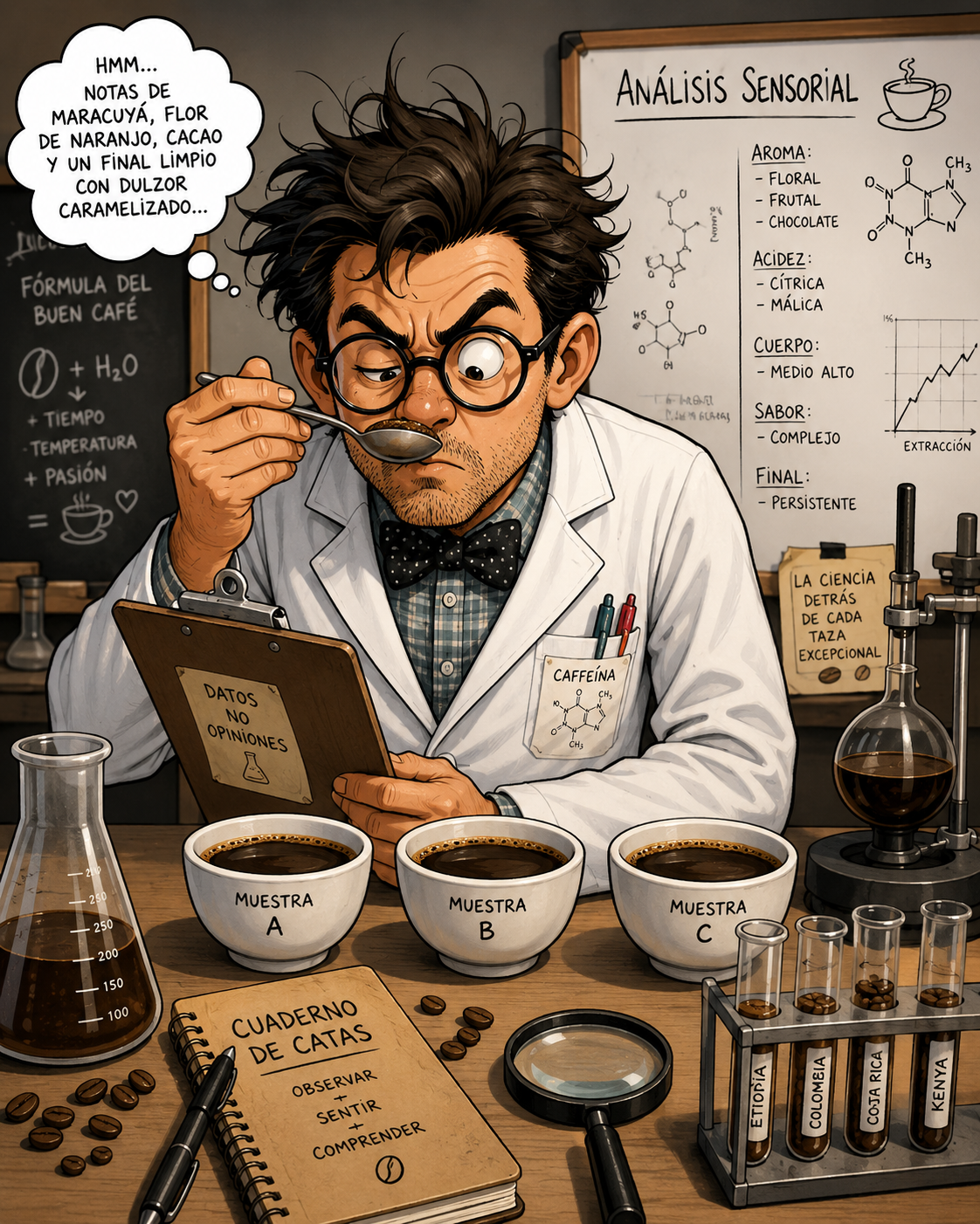 El Delirio Mundial de las Notas de Cata | Cómo algunos transformaron el café en fanfiction gastronómica